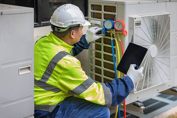 Professional Emergency Hvac technician working in Spring Mount, PA